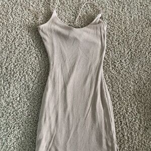 Windsor Ribbed Knit Top in Beige